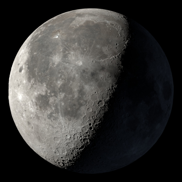 Last Quarter, approximately 22.0 days into the lunar cycle